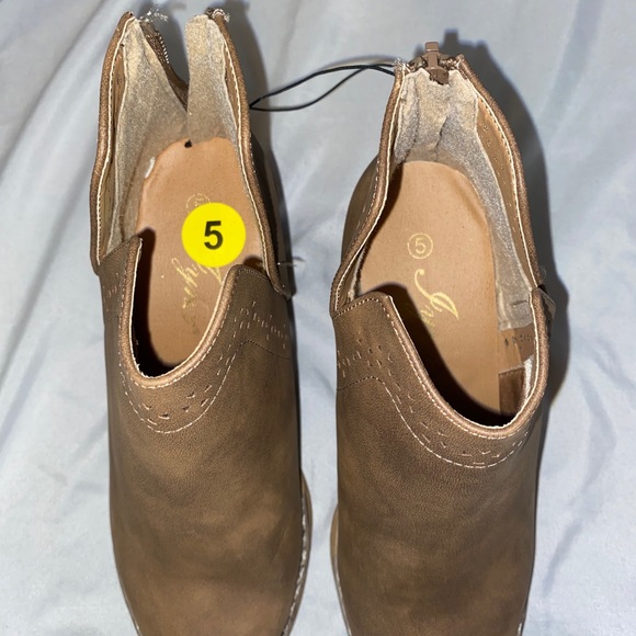 Brown ankle booties Jynx size 5 - Picture 7 of 8